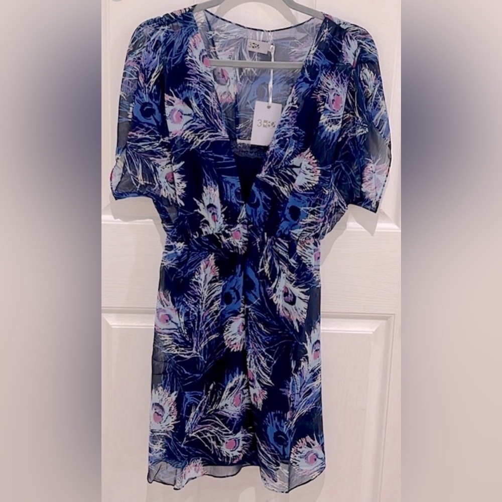 Three Eighty Two “Deep V Mini Dress”
